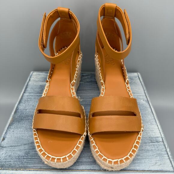 NEW Franco Sarto Women’s Callia Espadrille Wedges Brown Size 9M - Picture 3 of 10